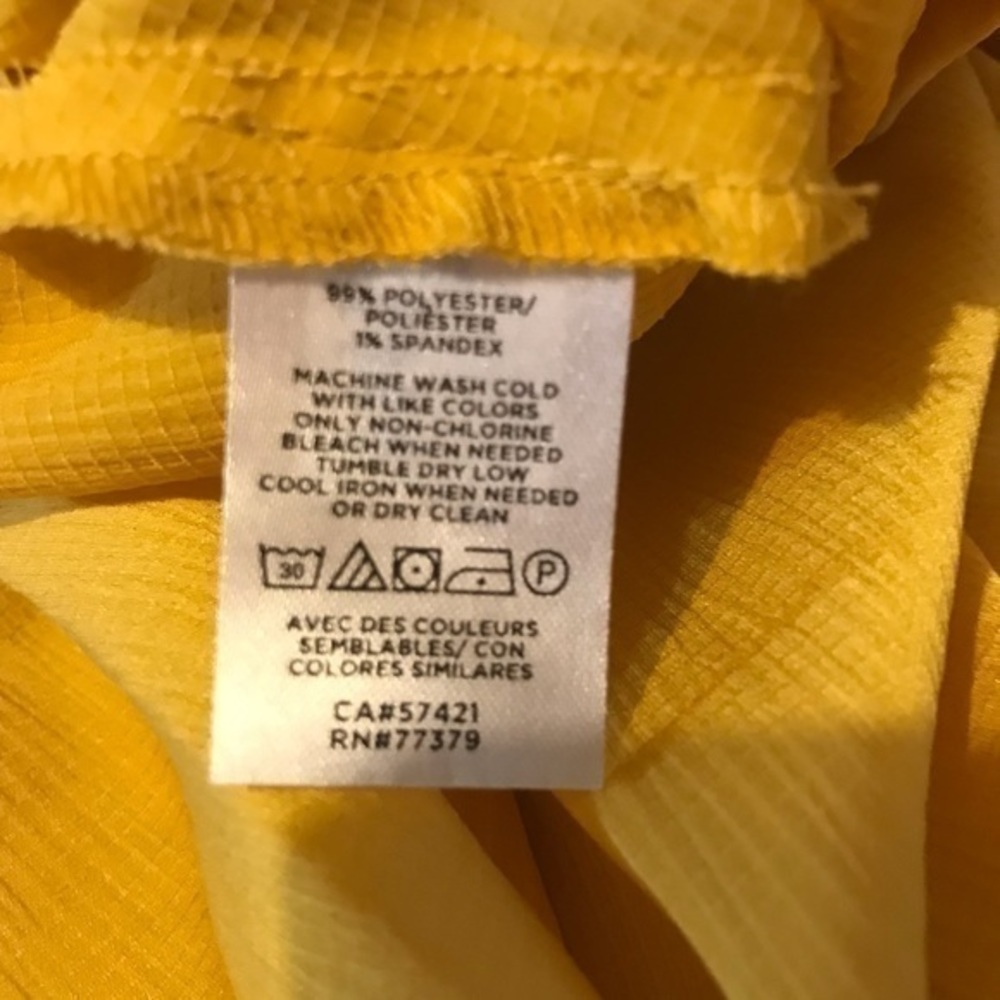 Ann Taylor Ruffle Sleeve Cinched Hem Top - Picture 4 of 7